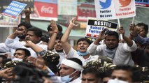 Congress protest over Rahul twitter account suspension