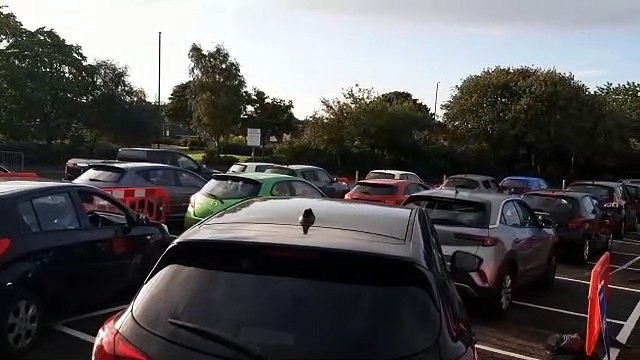 Queues form for opening of new Tim Hortons