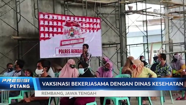 Polres Rembang Gelar Vaksinasi Merdeka Candi Tahun 2021