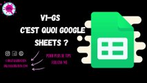Vidéo 2 saisie sur un tableur dans google sheets
