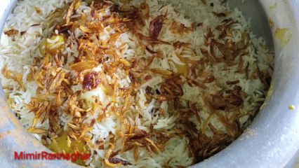 Homemade egg chicken biriyani recipe