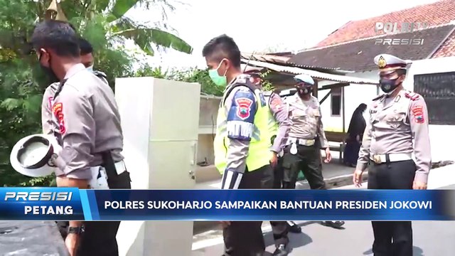 Kapolres Sukoharjo Sampaikan Bantuan Dari Presiden Jokowi Untuk Anak Yatim Korban Covid-19