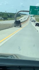 Out of Control Pickup Truck Spins Out on Highway