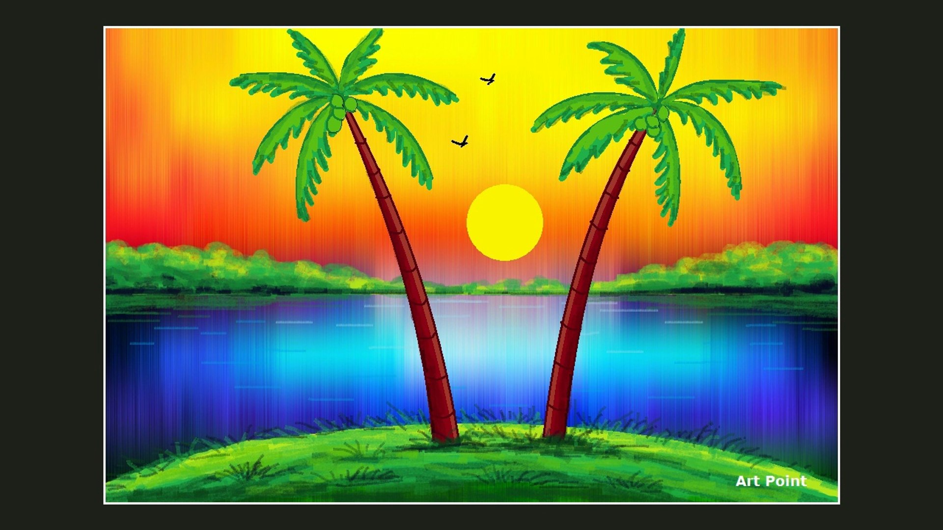 Microsoft Paint Art Landscapes