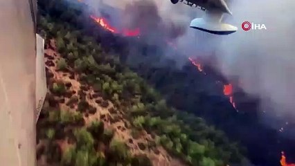 Rusya'nın Ankara Büyükelçiliği, Rus uçaklarının orman yangınlarına müdahale görüntülerini paylaştı