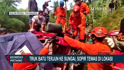 Download Video: Sopir Tewas di Tempat Usai Truk Terjun ke Sungai Selo