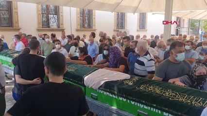 OTOBÜS KAZASINDA ÖLEN IŞIKLAR ÇİFTİ SON YOLCULUKLARINA UĞURLANDI