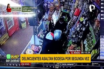 El Rímac: delincuentes roban por segunda vez tradicional bodega