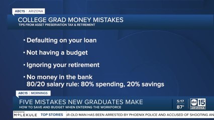 Five mistakes new graduates make