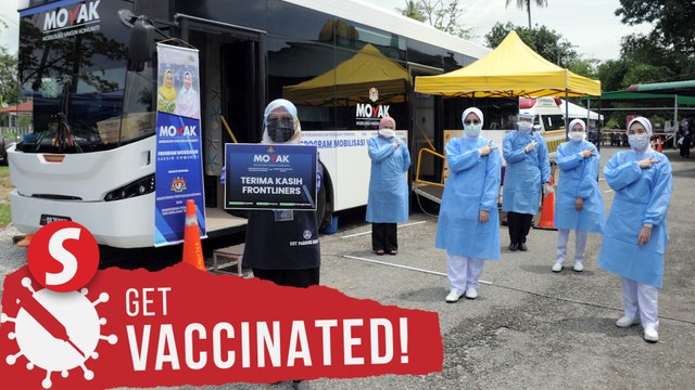 Villagers get their Covid-19 jabs on board vaccination bus