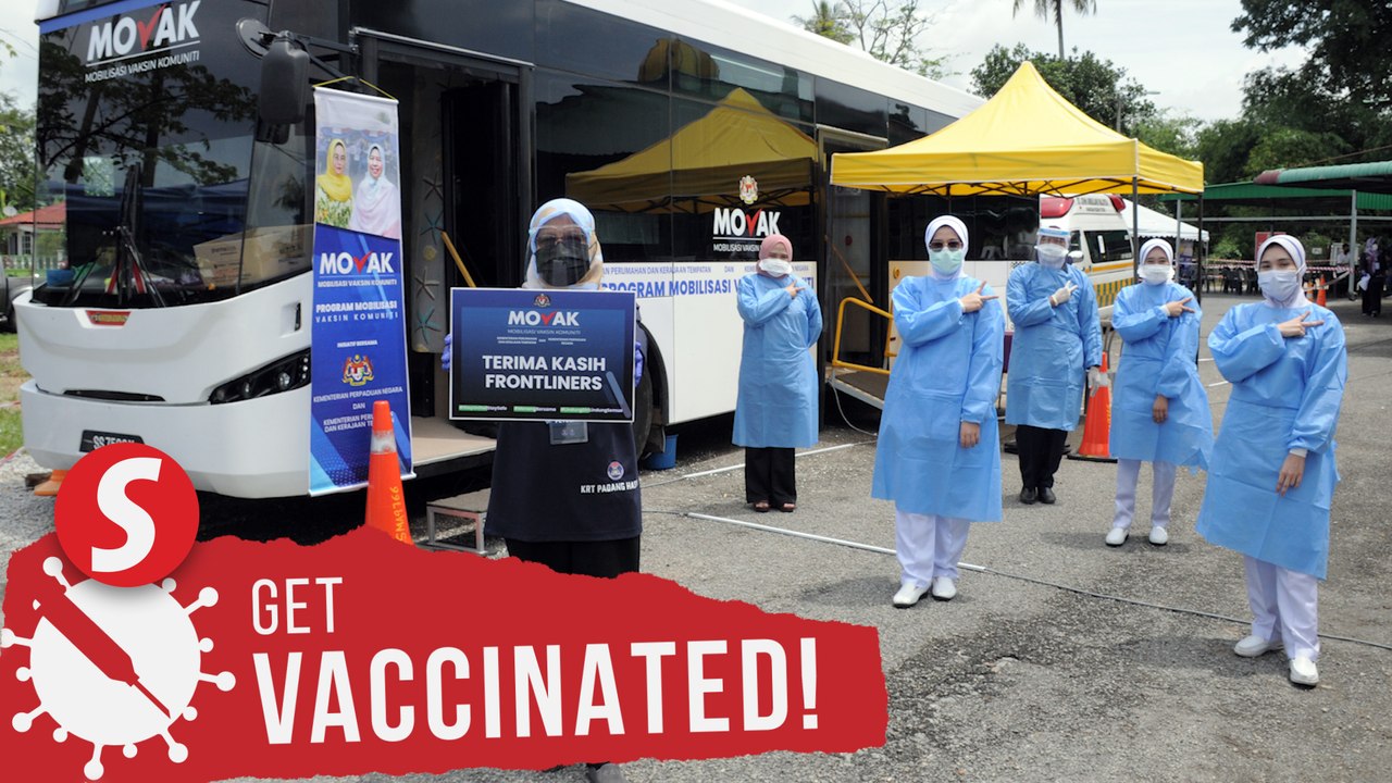 Villagers get their Covid-19 jabs on board vaccination bus