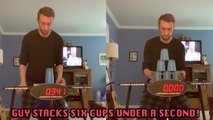 'Superfast 'Sport Stacker' Stacks 6 Cups in One-Third of a Second'