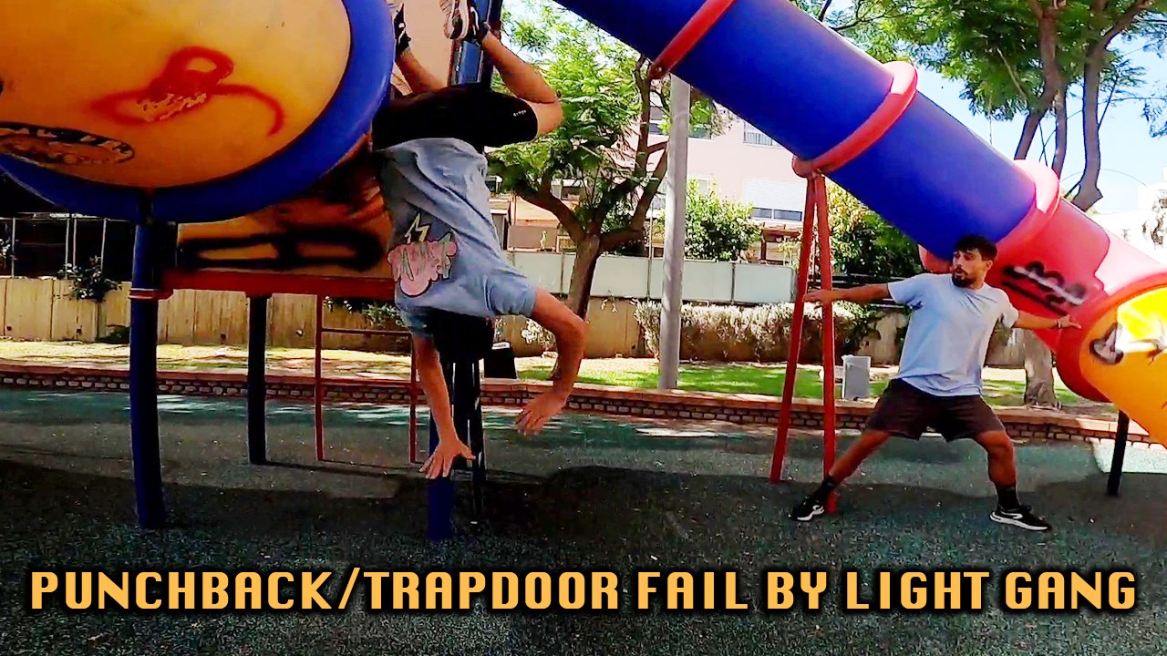 'Ouch-Inducing Parkour Fail at a Playground | Trapdoor Fail'
