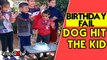 'Epic Cake Fail - Naughty Dog Ruins Twins' Birthday Party '
