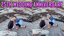 'Husband Reproposes to Wife on 25th Wedding Anniversary '