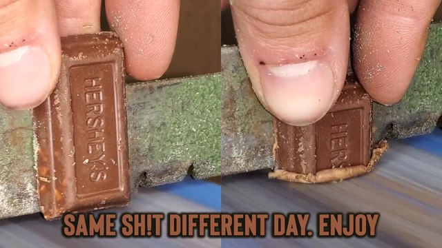 ''Same Sh*t, Different Day' - Delicious Chocolate Bar gets Sanded *37 Million+ Views*'