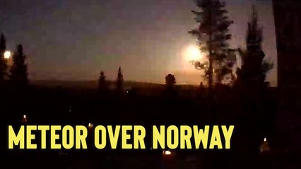 'Norway Skies Shine Bright, Courtesy of a Meteor Explosion '