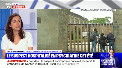 Assassinat d'un prêtre en Vendée: le suspect a été hospitalisé en psychiatrie cet été