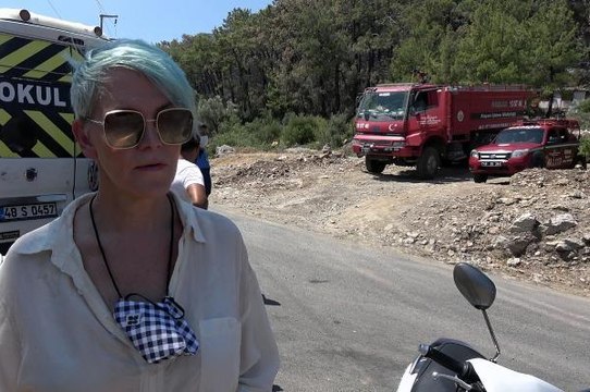 MARMARİS TURUNÇ'TA ÇIKAN ORMAN YANGINI BÜYÜMEDEN SÖNDÜRÜLDÜ