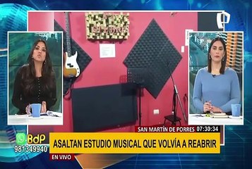 SMP: asaltan estudio musical y se llevan equipos valorizados en 11 mil dólares