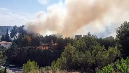 Un départ de feu suite à un accident de la route à Bouc Bel Air