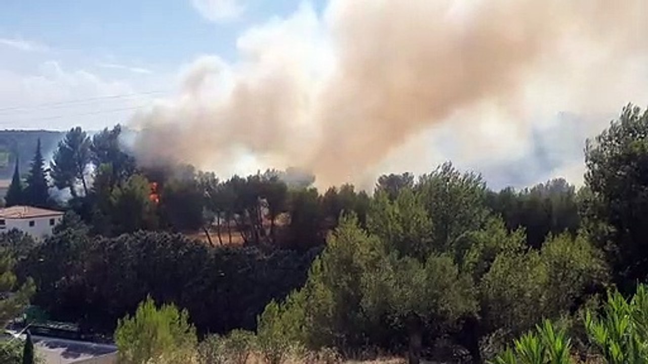 Un départ de feu suite à un accident de la route à Bouc Bel Air