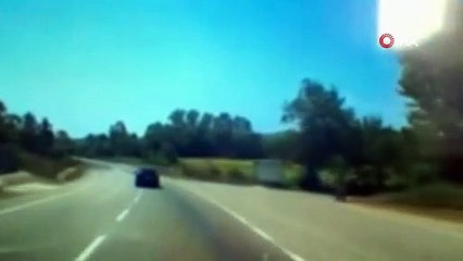 Faciadan dönülen anlar araç kamerasına yansıdı