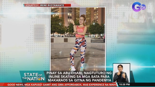 Pinay sa Abu Dhabi,nagtuturo ng inline skating sa mga bata para makaraos sa gitna ng pandemya | SONA