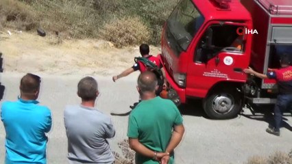 Dereye devrilen otomobildeki kadın yaşamını yitirdi