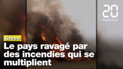 Grèce: Le pays ravagé par des incendies qui se multiplient