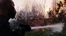 Gizzeria (CZ) - Incendio nella notte, in azione Vigili del Fuoco (09.08.21)