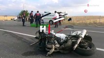 Hız motosikleti otomobil ile çarpıştı! Motosiklet sürücüsü hayatını kaybetti