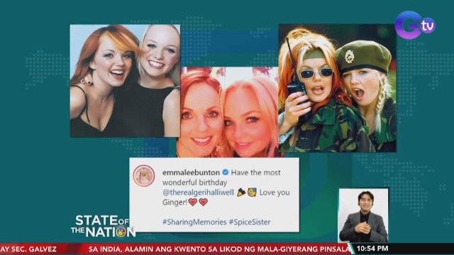 Spice Girls Mel C at Emma Bunton, nag-post ng birthday greetings para kay Ginger Spice Gerri Halliwell | SONA