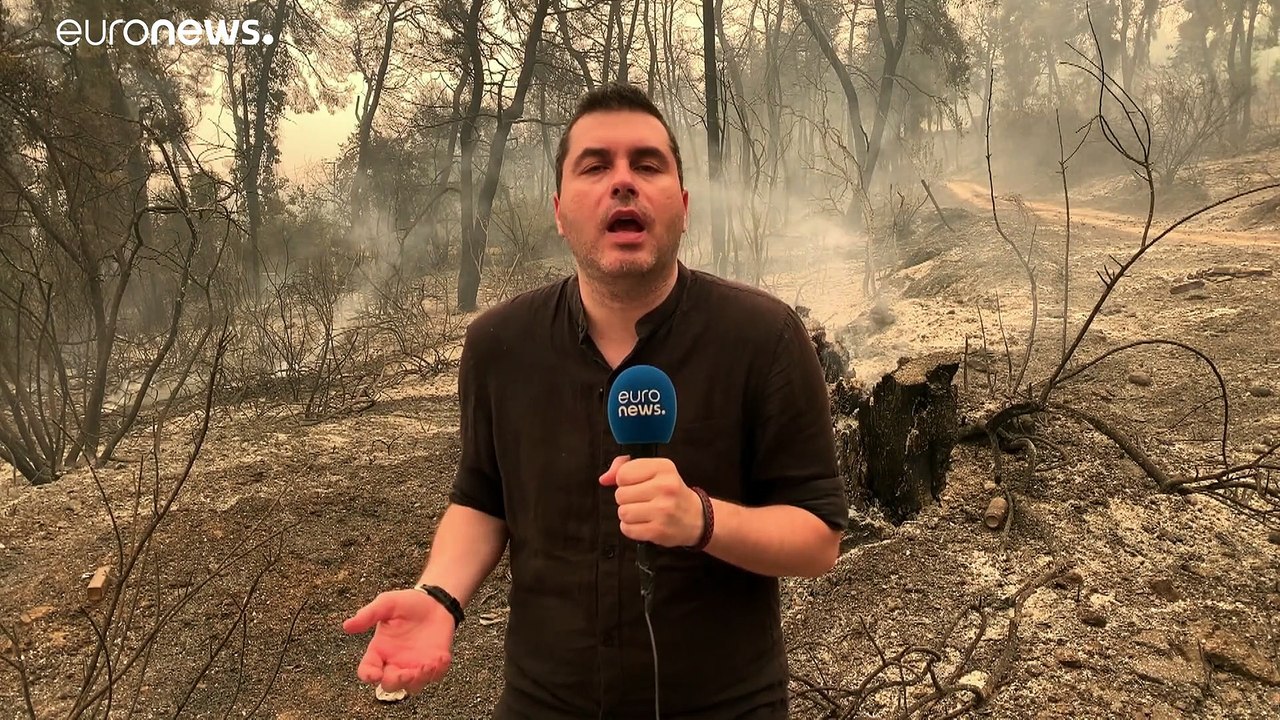 Dramatische Lage auf Euböa: Löschhubschrauber kämpfen gegen Flammenwand