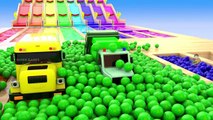 Street Vehicles Color Change Game _ Water Balls Colors Games 3D Animation Videos