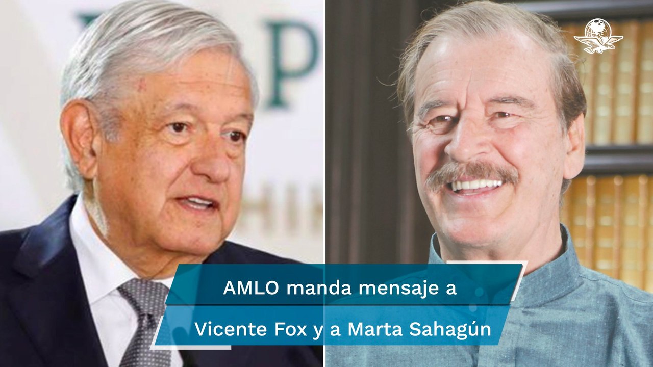 “Saludos a la familia”: Vicente Fox agradece a AMLO deseos de recuperación