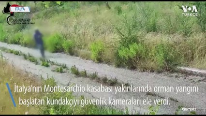 Kundakçı Güvenlik Kamerasına Yakalandı