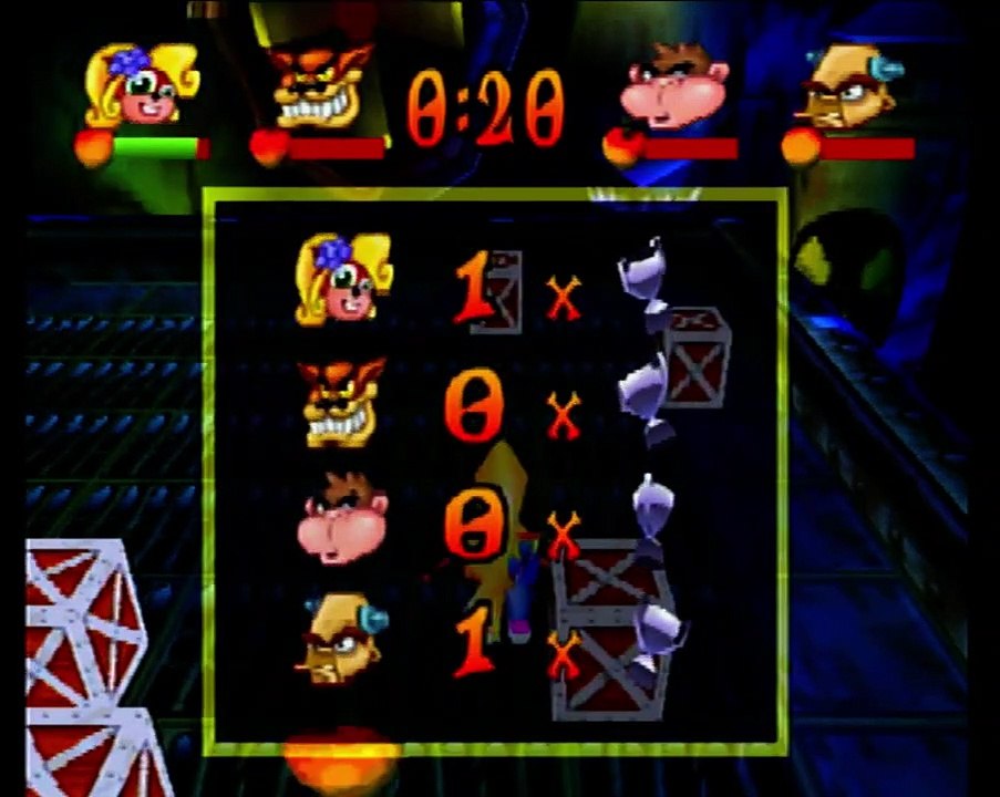 Crash Bash - Crate Crush On Drain Bash Gameplay