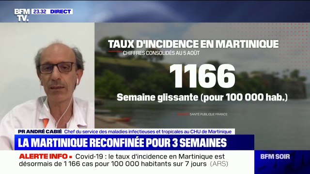 Pour le chef du service des maladies infectieuses et tropicales au CHU de Martinique, reconfiner était la seule solution