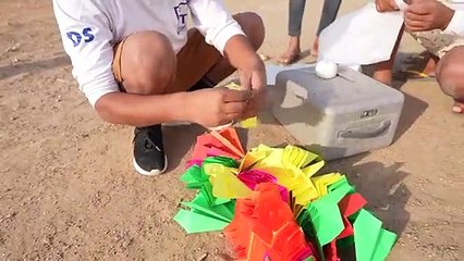 We Fly 100 Paper Airplanes At Once