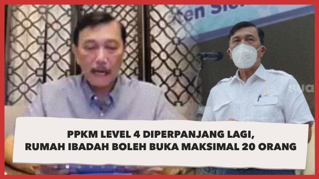PPKM Diperpanjang, Tempat Ibadah Boleh Buka Maksimal 20 Orang