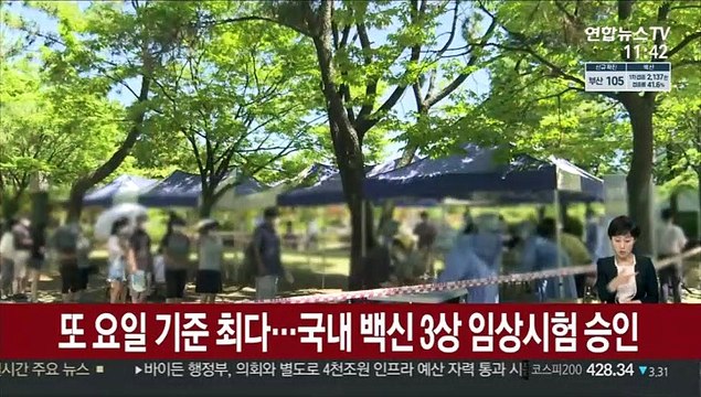 또 요일 기준 최다…국내 백신 3상 임상시험 승인