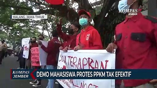 Mahasiswa IMM di Malang Unjuk Rasa Memprotes PPKM Tak Efektif