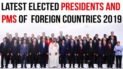 Presidents and Prime Ministers of various foreign countries. 4Aug2021