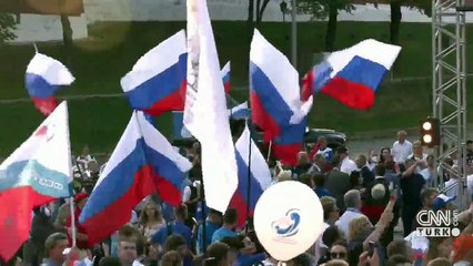 Rusya'da coşkulu karşılama