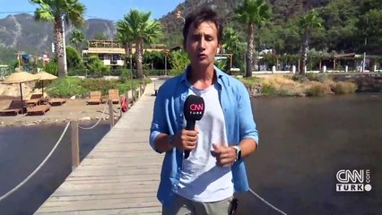 Marmaris'te yanan alanlarda soğutma çalışması devam ediyor