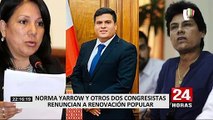 Renovación Popular: Norma Yarrow, Diego Bazán y María Córdova renunciaron a la bancada