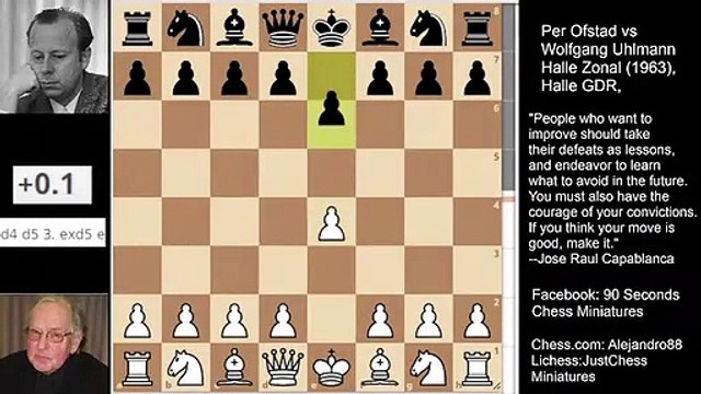 The Norwegian Immortal: Per Ofstad vs Wolfgang Uhlmann (1963)