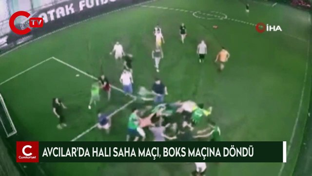 Avcılar’da halı saha maçı, boks maçına döndü