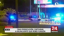 La Molina: tras intensa persecución capturan a delincuente que robó furgón